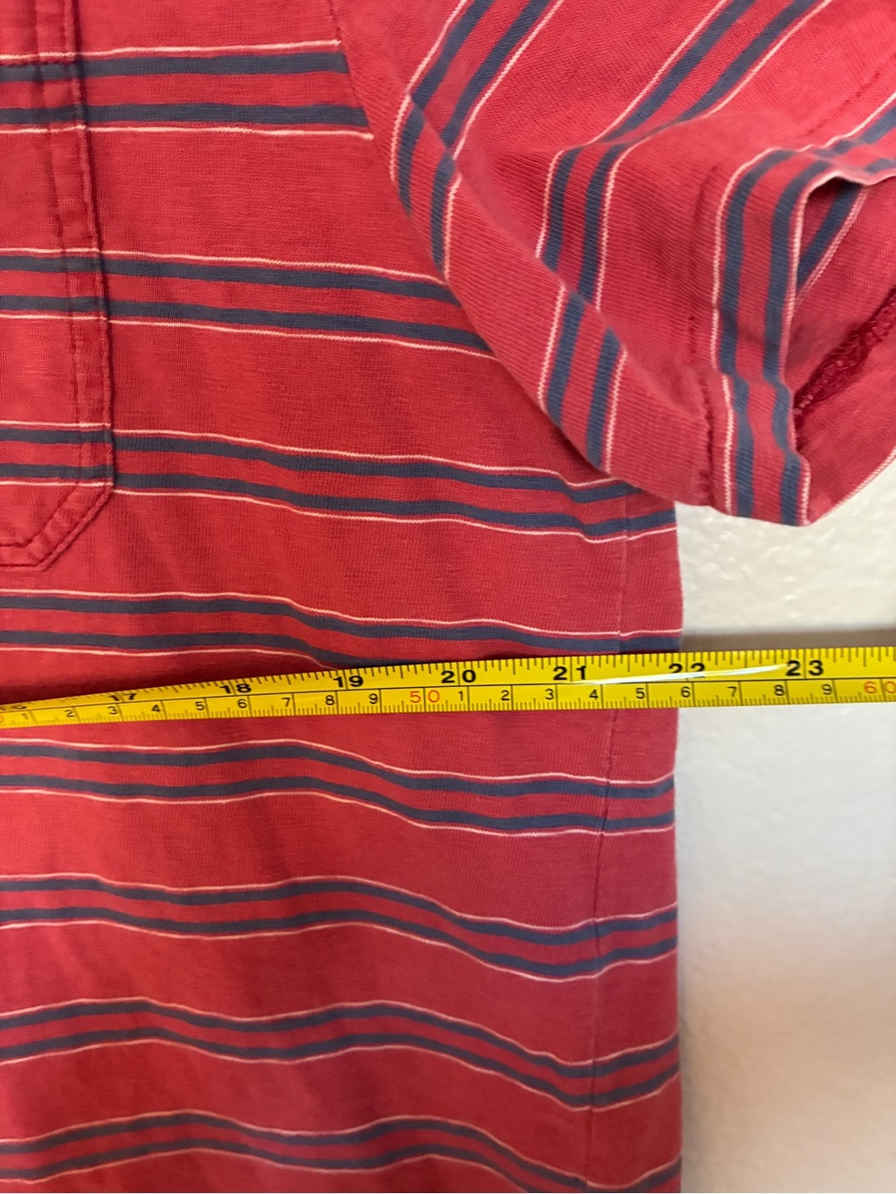 RARE VTG RRL Ralph Lauren Men’s XL Red/Blue Striped Polo Shirt w/ Pocket Preppy - Picture 7 of 9